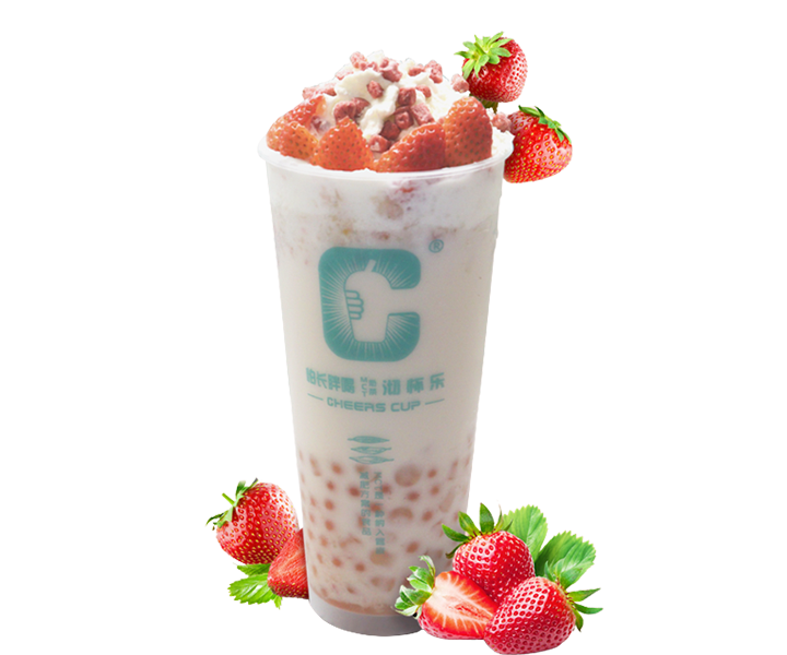 MCT草莓鲜果奶茶